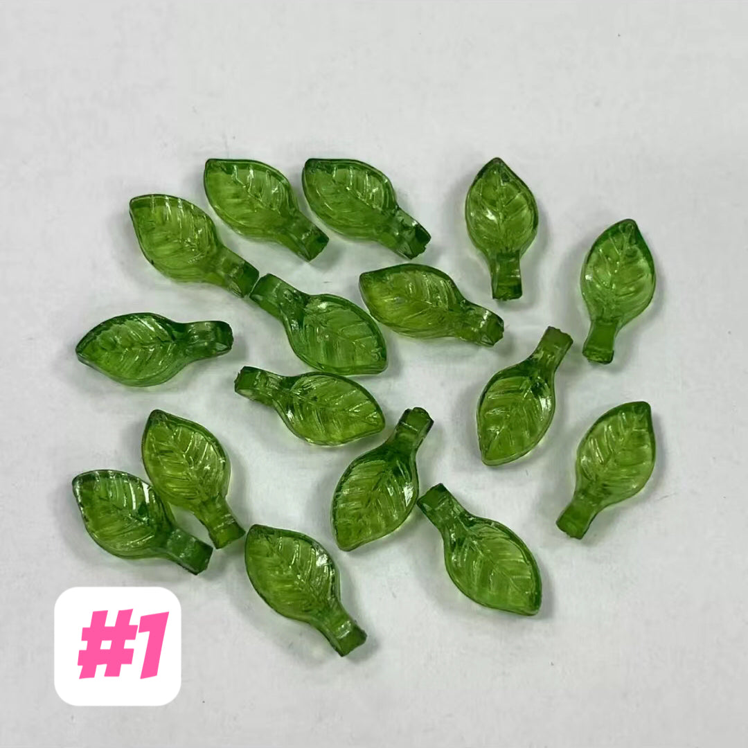 #Acrylic Little Leaves DIY Accessory Spacer Beads Jewelry Accessories