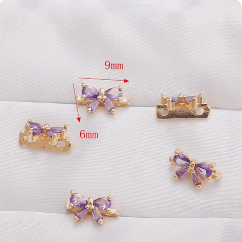 #C26-C31 Double Hole Spacers Charms For DIY Jewelry Accessories