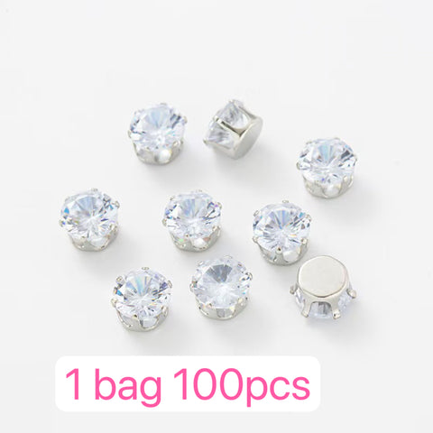 #Round Spacers Charms For DIY Jewelry Accessories