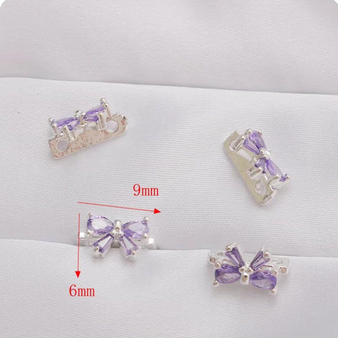 #C26-C31 Double Hole Spacers Charms For DIY Jewelry Accessories