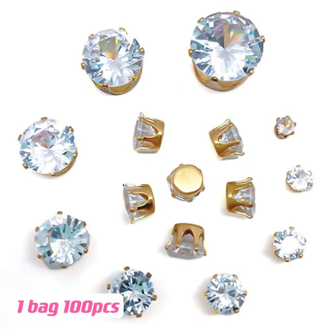 #Round Spacers Charms For DIY Jewelry Accessories